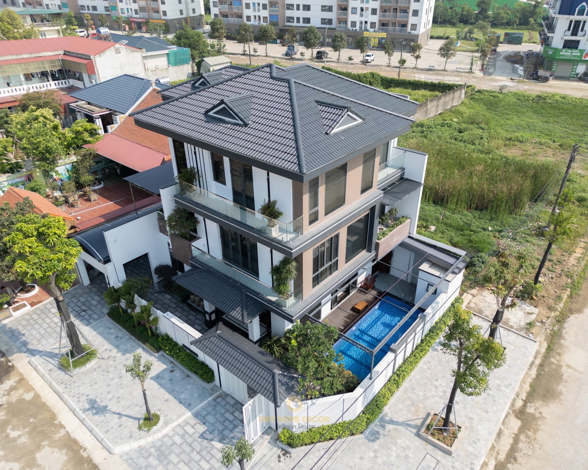 Thi công trọn gói xây dựng và nội thất nhà ở do Viet Home Decor thực hiện